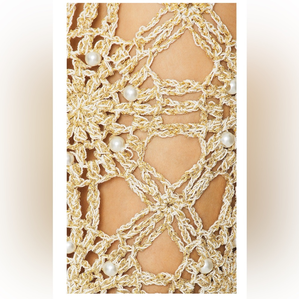 RETROFETE SOFIE SKIRT IN METALLIC GOLD